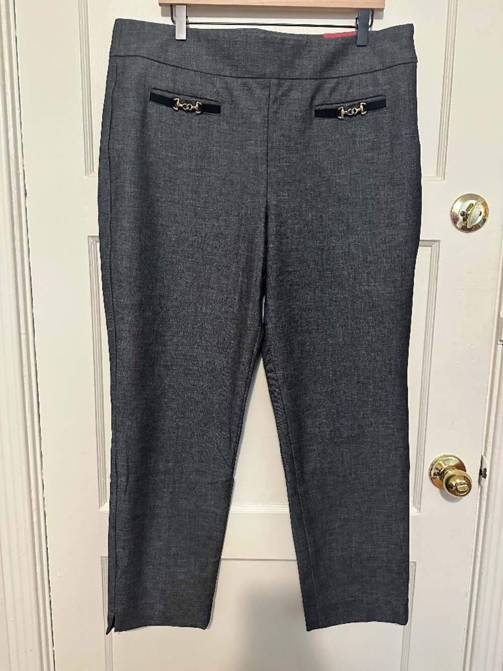 Talbots Chatham Gray Ankle Pant 16 Curvy NWT